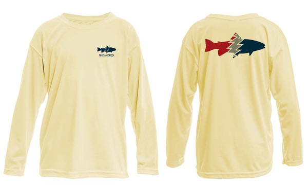 Kids Long Sleeve Performance Sun Shirt- Trout – Pesca Muerta