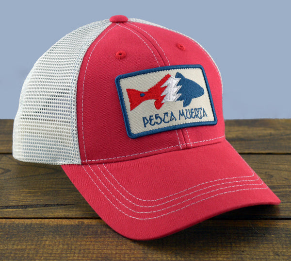 Redfish Patch Mesh-Back Trucker Hat – Pesca Muerta