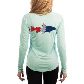 Women's Long Sleeve Performance Sun Shirt- Trout – Pesca Muerta