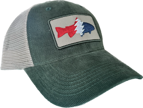 Trout Patch Corduroy Trucker Hat