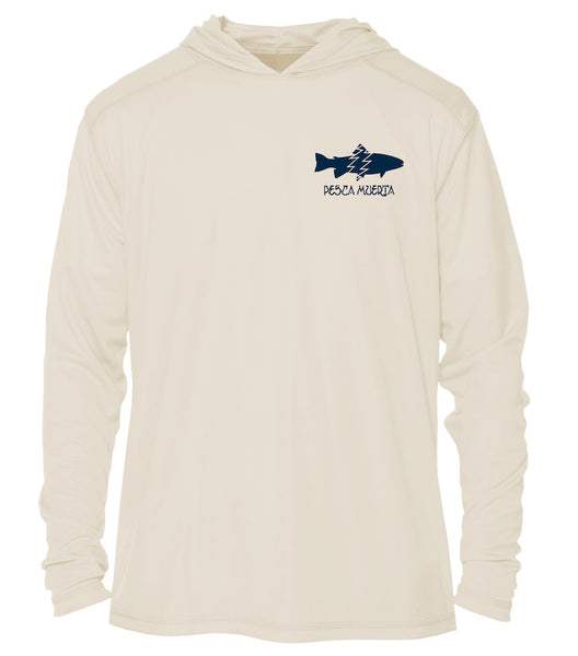 Kids Hooded Long Sleeve Performance Sun Shirt- Trout