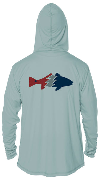 Hooded Long Sleeve Performance Sun Shirt - Redfish