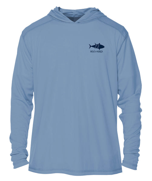 Hooded Long Sleeve Performance Sun Shirt - Tuna