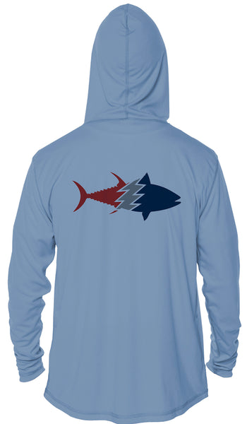 Hooded Long Sleeve Performance Sun Shirt - Tuna