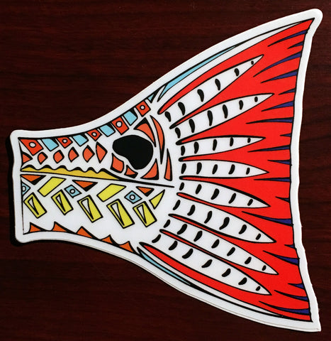 Artist Series Funky Redfish Tail Decal