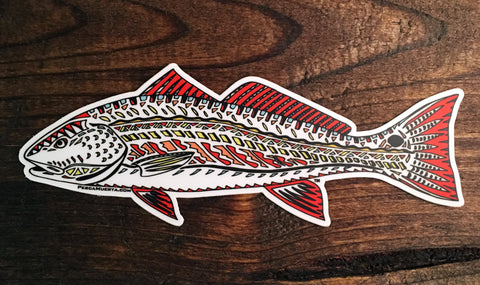 Artist Series Funky Redfish Decal