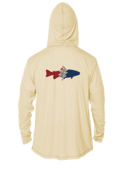 Hooded Long Sleeve Performance Sun Shirt - Trout L / Sage