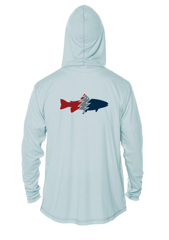 Hooded Long Sleeve Performance Sun Shirt - Trout