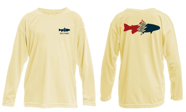 Kids Long Sleeve Performance Sun Shirt- Trout