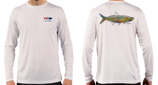 Artist Series Long Sleeve Performance Sun Shirt - Trippy Tarpon