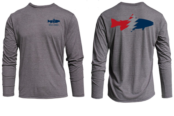 Long Sleeve Ultra Soft T-Shirt - Pesca Muerta Trout Logo