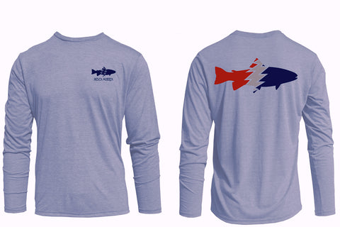 Long Sleeve Ultra Soft T-Shirt - Pesca Muerta Trout Logo