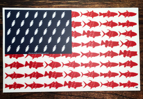 Premium Vinyl Pesca 'Merica Decal