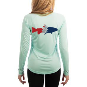 Women's Long Sleeve Performance Sun Shirt- Trout