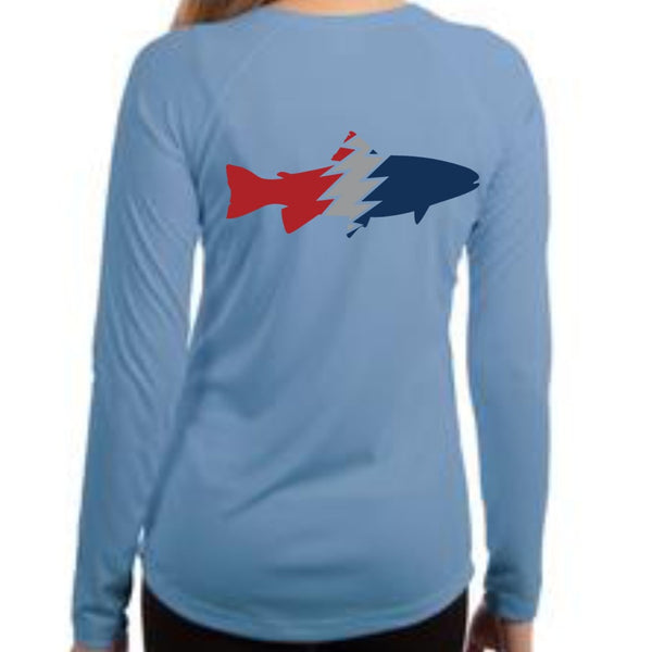 Women's Long Sleeve Performance Sun Shirt- Trout