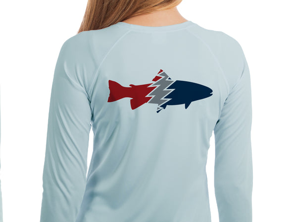 Women's Long Sleeve Performance Sun Shirt- Trout