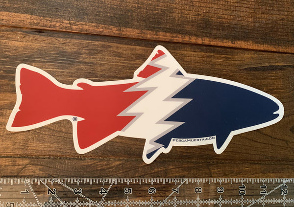 Extra Large Pesca Muerta Trout Decal