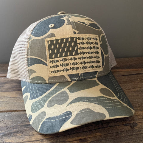 Camo Pesca 'Merica Mesh-Back Trucker Hat